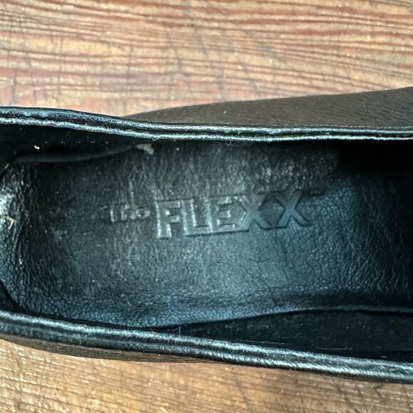 THE FLEXX Black Leather Draper Loafer 38 - Picture 9 of 12